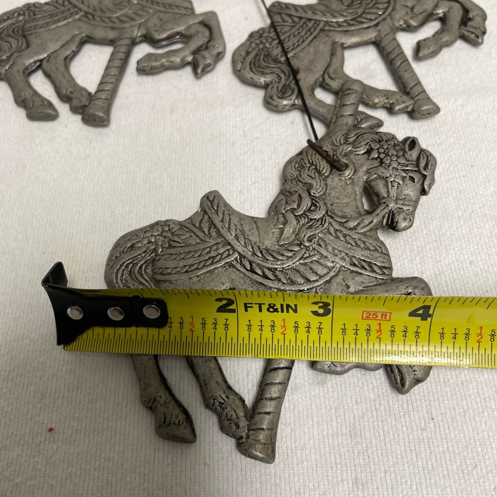 Carson Canopy Carousel Wind Chime Dancing Horse Metal 1992 Rust Proof Vtg 15” - Picture 8 of 8
